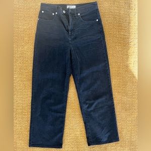 Madewell High-Rise Slim Wide-Leg Crop Jeans - Black